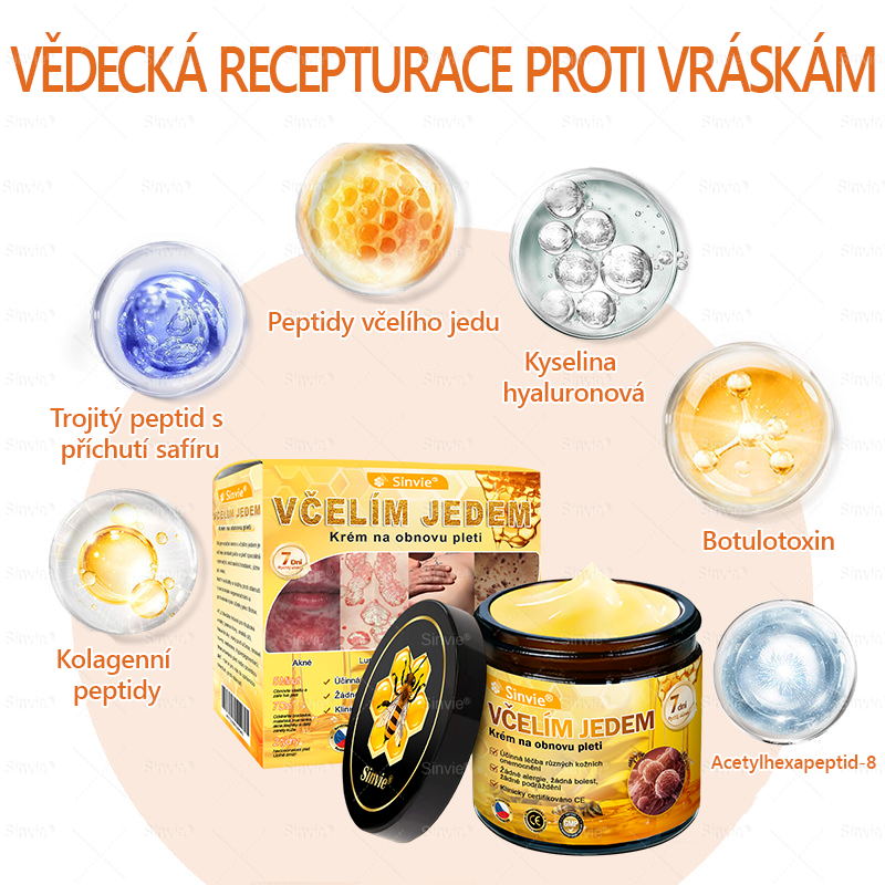 Sinvie® Krém na obnovu pleti s včelím jedem | 50 ml | Doporučeno Českou dermatovenerologickou společností