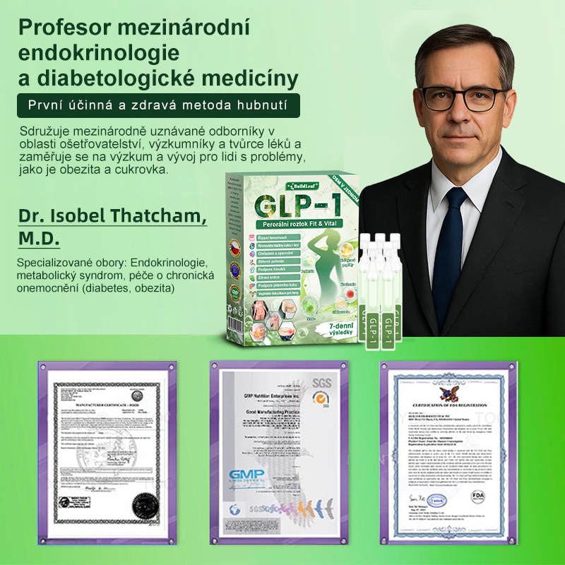 BuildLeaf® GLP-1 8-v-1 Fit & Vital Řešení (Jednou denně, viditelné změny za 7 dní) - Obezita, kardiovaskulární zdraví, cukrovka, spánková apnoe, zdraví střev, problémy se klouby a další.