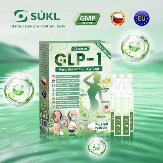 Oficiální obchod ČR | 🌿 BuildLeaf® GLP-1 8-v-1 Fit & Vital Řešení (Jednou denně, viditelné změny za 7 dní) ✅ Obezita, kardiovaskulární zdraví, cukrovka, spánková apnoe, zdraví střev, problémy se klouby a další.