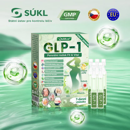 BuildLeaf® GLP-1 8-v-1 Fit & Vital Řešení (Jednou denně, viditelné změny za 7 dní) - Obezita, kardiovaskulární zdraví, cukrovka, spánková apnoe, zdraví střev, problémy se klouby a další.