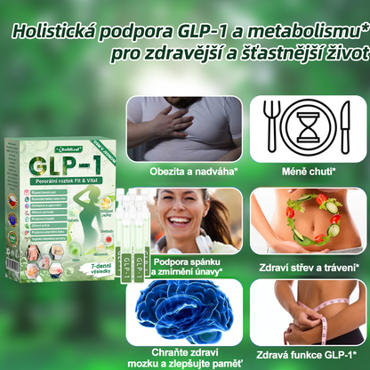 BuildLeaf® GLP-1 8-v-1 Fit & Vital Řešení (Jednou denně, viditelné změny za 7 dní) - Obezita, kardiovaskulární zdraví, cukrovka, spánková apnoe, zdraví střev, problémy se klouby a další.