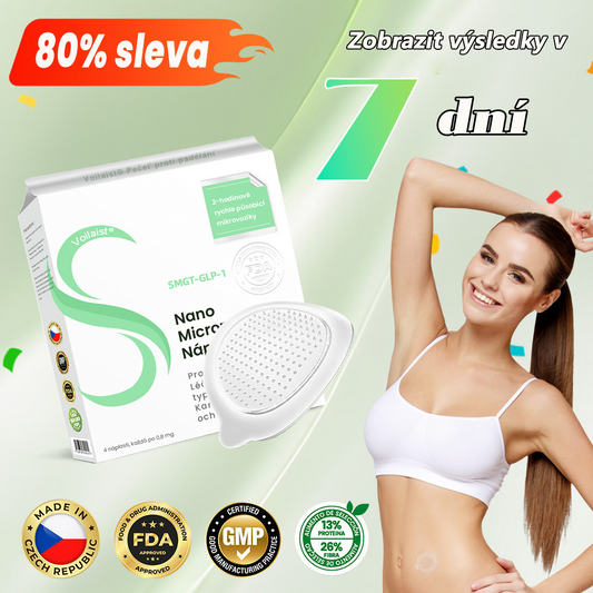 CZ🥑🥑Voilaist® SMGT-GLP-1 Nano Microneedlová Náplast ⏰ (Bezbolestná, dlouhotrvající, zaměřená na řešení cukrovky, obezity a kardiovaskulárních onemocnění)